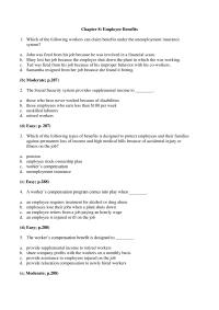 Management Chapter 8 Which The Following Workers Can Claim Benefits