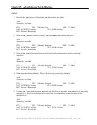 Marketing Chapter 18 What are the advantages of using an advertising agency