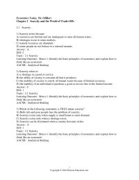 Economics Chapter 2 In every economic system, choices must be made because&nbsp;