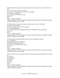 Economics Chapter 3 Supply learning Outcome Micro4 Explain