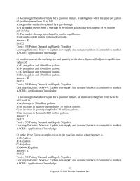 Economics Chapter 3 Putting Demand And Supply Together learning Outcome Micro 4