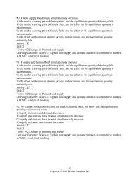 Economics Chapter 4 Price And Quantity Q1 The Increase Costs