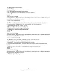 Economics Chapter 4 List ways in which governments intervene in markets and explain