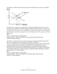 Economics Chapter 5 By ignoring the external costs, the seller produces more