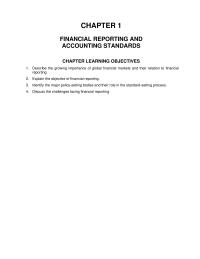 Accounting Chapter 1 The Financial Statements Most Frequently Provided