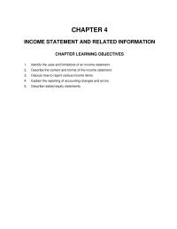 Accounting Chapter 4 Compute The Amount Net Income loss&nbsp;