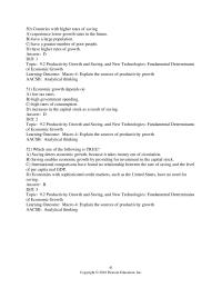 Economics Chapter 9 Productivity Growth And Saving