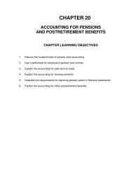 Accounting Chapter 20 Towson Amended Its Pension Plan January 2019