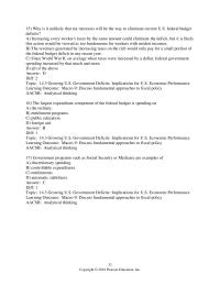 Economics Chapter 14 Us Government Deficits Implications For Us Economic