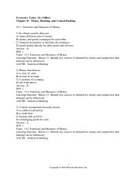 Economics Chapter 15 Which of the following represents a function of money?