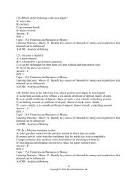 Economics Chapter 15 Checkable and debit able accounts are considered money