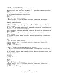 Economics Chapter 15 If the FDIC eliminated its insurance program