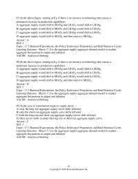 Economics Chapter 17 In the case of a permanent negative supply shock