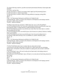 Economics Chapter 18 United Nations International Bank International Monetary Organization answer