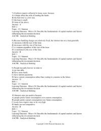 Economics Chapter 21 Under which one of the following situations would you be better