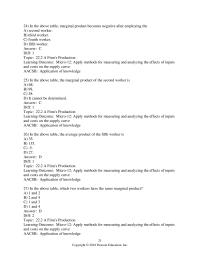 Economics Chapter 22 According to the above table, what is the average product
