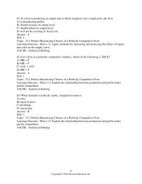 Economics Chapter 23 For Perfectly Competitive Firm When
