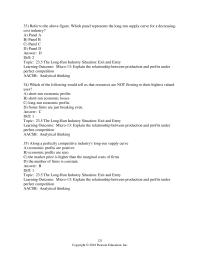 Economics Chapter 23&nbsp;An industry in which an increase in