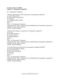 Economics Chapter 25 In a monopolistically competitive market, a firm should advertise