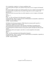 Economics Chapter 25 As more and more firms are able to and actually do enter