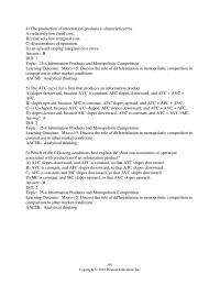 Economics Chapter 25 Information Products And Monopolistic