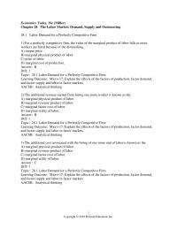 Economics Chapter 28 Suppose at the current level of labor used,
