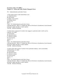 Economics Chapter 29 A closed shop is a business enterprise