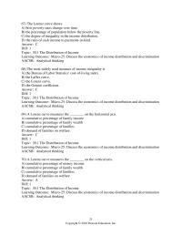 Economics Chapter 30 What percentage of income is received by the poorest 20% of