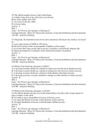 Economics Chapter 30 Poverty And Attempts Eliminate