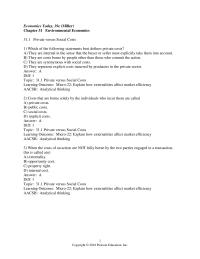 Economics Chapter 31 Explain How Externalities Affect Market