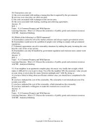 Economics Chapter 31 All Following Are Commonly Considered