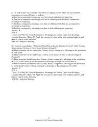 Economics Chapter 32 Why We Trade: Comparative Advantage and Mutual Gains
