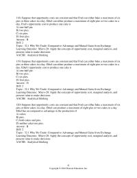 Economics Chapter 32 Free Trade learning Outcome Micro 8 Describe How Supply