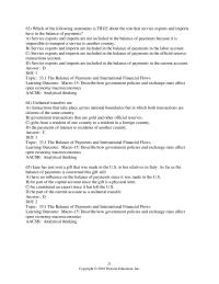 Economics Chapter 33 Except Purchases Foreign Assets Exports Merchandise Foreign