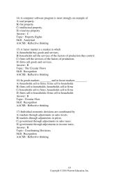 Economics Chapter 2 Which of the following does NOT help organize trade?