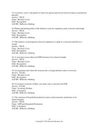 Economics Chapter 4 May November May July And October December