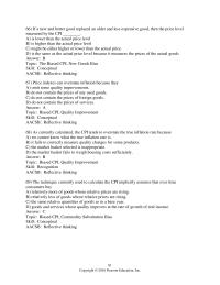 Economics Chapter 5 The technique currently used to calculate the CPI
