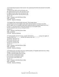 Economics Chapter 7 Except Higher Real Interest Rateb Decreased Quantity