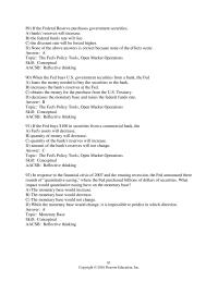 Economics Chapter 8 If the Fed buys $100,000 in U.S. government securities