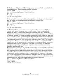 Business Law Chapter 6 Imposing fines on corporations is a waste of time and effort&nbsp;