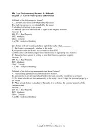 Business Law Chapter 13 Alex may move the welding equipment only if a written