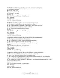Business Law Chapter 13 Both The Restrictive Covenant Not Construct Buildings