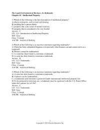 Business Law Chapter 14 Which The Following Can Protected Using Trade