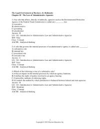 Business Law Chapter 18 An agency whose appointed heads and members serve for fixed&nbsp;