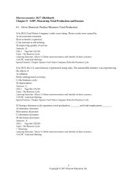Economics Chapter 8 Components GDP learning Outcome Macro 1