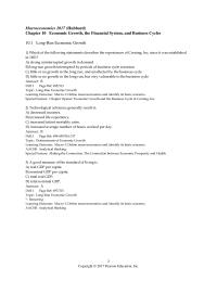 Economics Chapter 10 Potential GDP Recurring learning Outcome