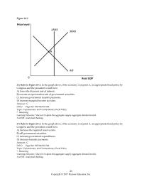 Economics Chapter 16 In the graph above, suppose the economy is initially