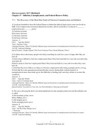 Economics Chapter 17 According to the short-run Phillips curve