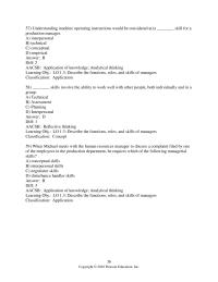 Management Chapter 1 Robert Katz Proposed That Managers Need Three