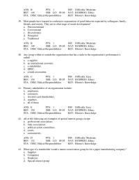 Management Chapter 5 Which of the following concepts argues that organizations can